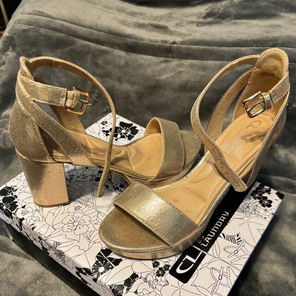 CL by Laundry Gold Women's Heels